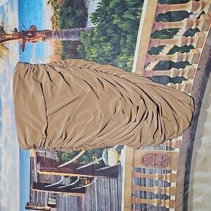 Express Ruched Tan Skirt Size XS